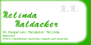 melinda maldacker business card